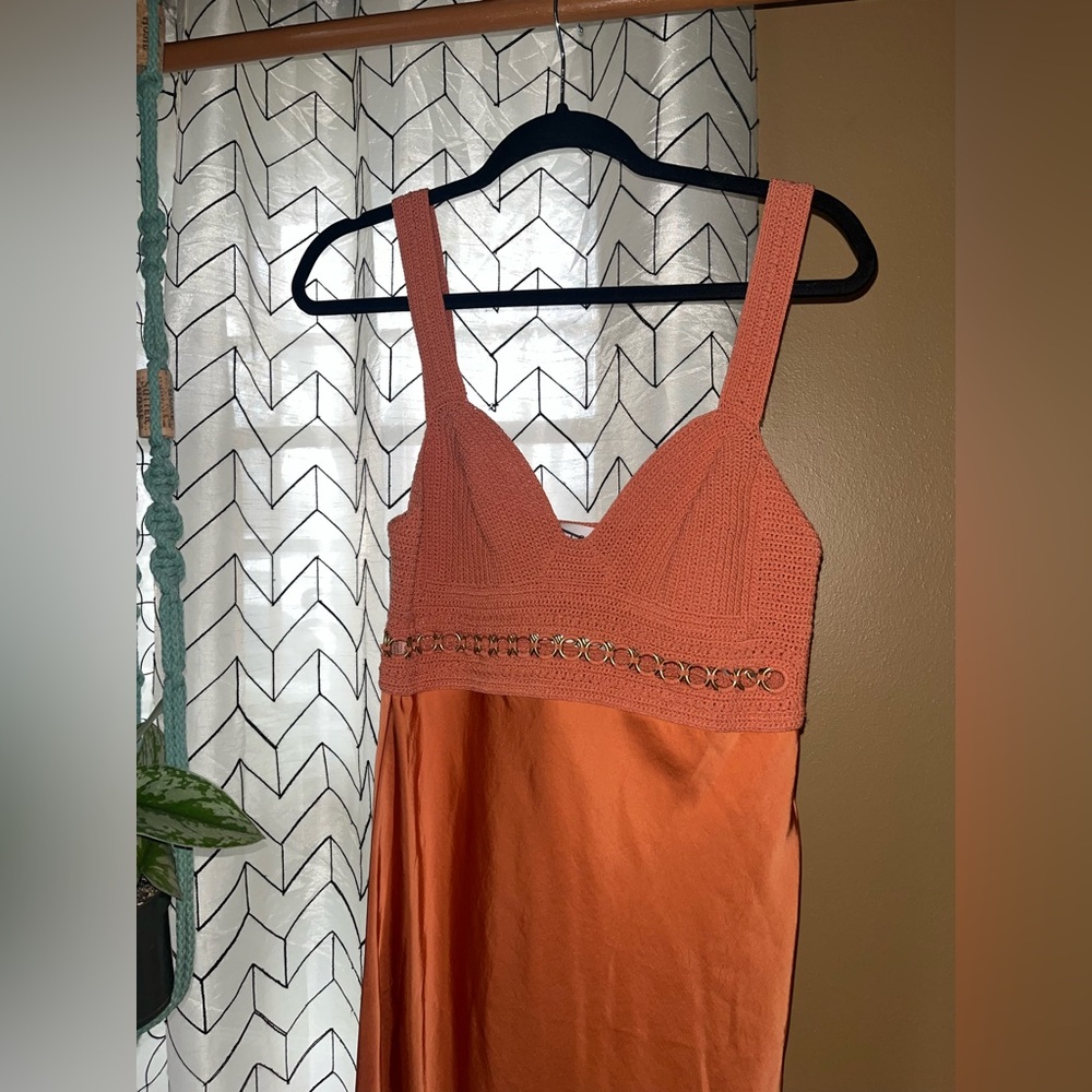 ALC Satin/Knit Maxi 8